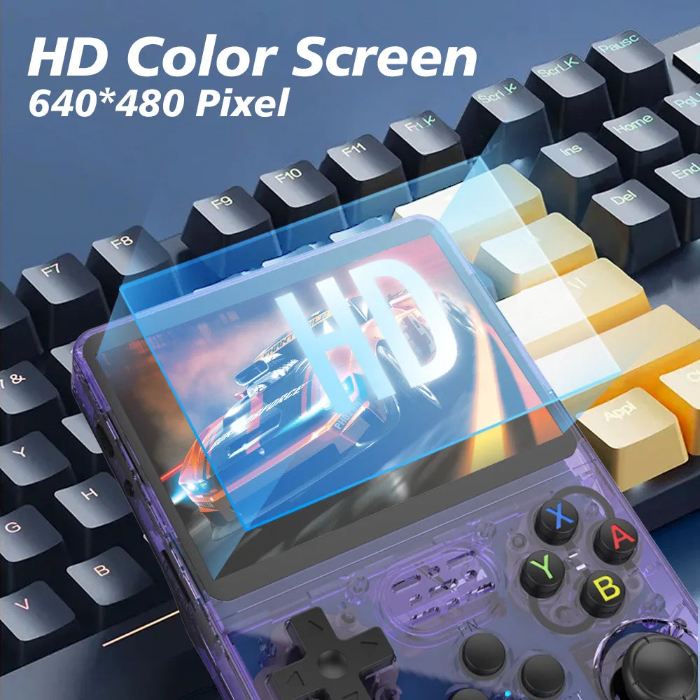 128GB R36S Retro Handheld Video Game Console Linux System 3.5 Inch IPS Screen Portable Pocket Video Player 64GB Games Boy Gift